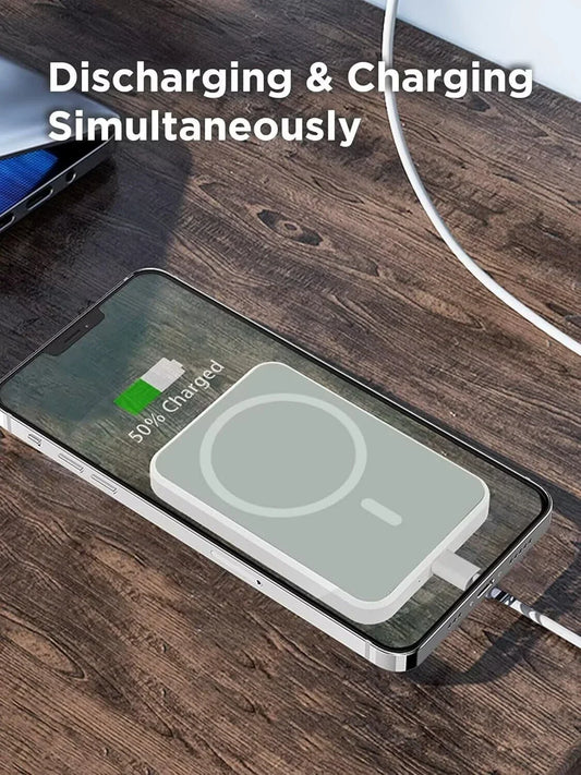 πβ‘ Magnetic Wireless Power Bank π | Snap-On Charger for Android π€ & iPhone π± | Fast Charging π | 10000mAh Power Boost π₯