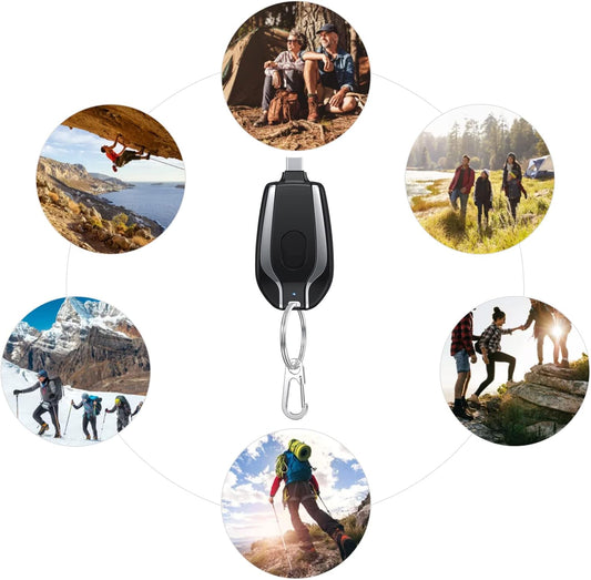 πβ‘ Mini Keychain Power Bank 1500mAh π | Pocket-Friendly Fast Charger π± | Type-C & iOS Ready β¨